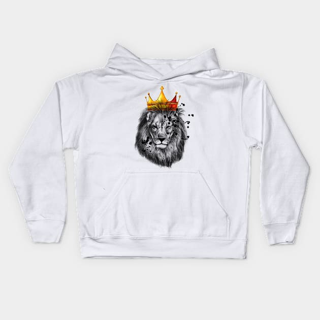 lion king Kids Hoodie by MARK ASHKENAZI